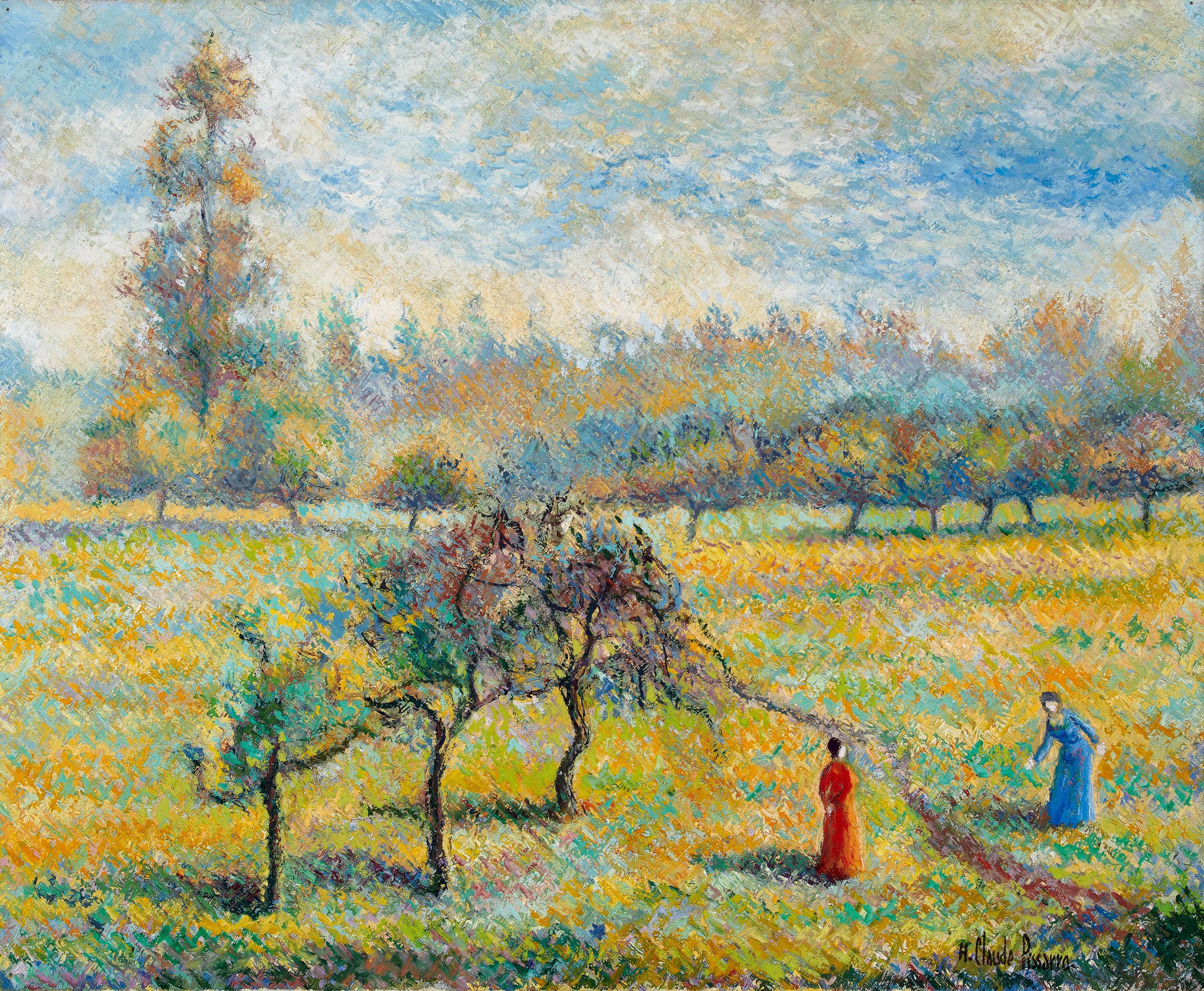 Hugues Claude Pissarro - Le Champ De Placy(Painted In 1997)