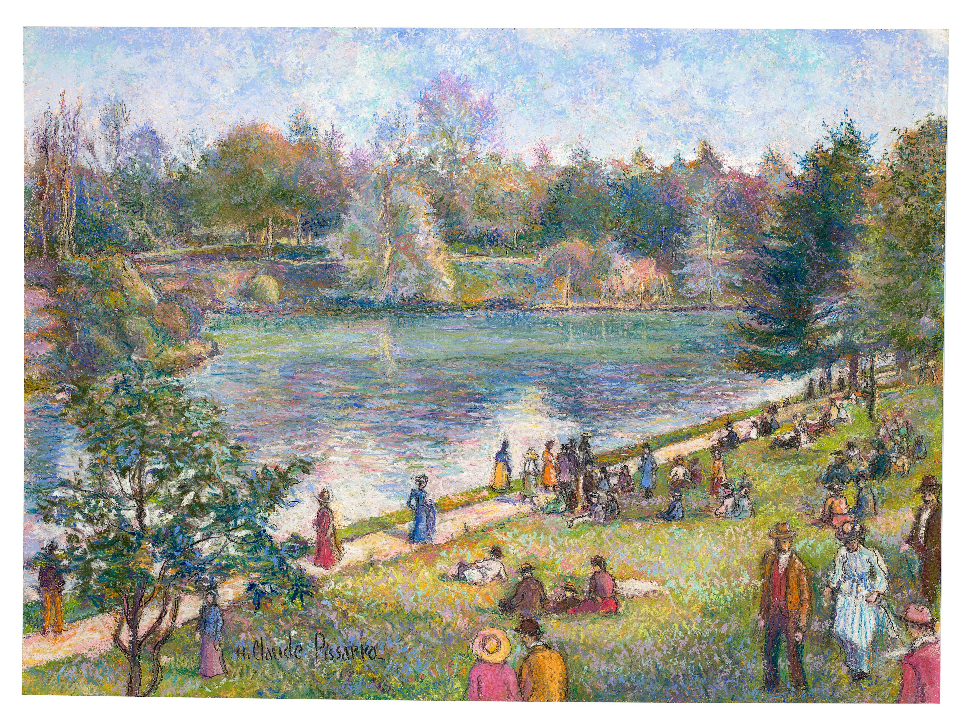 Hugues Claude Pissarro - Le lac du bois