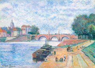 Hugues Claude Pissarro - Le pont rouge