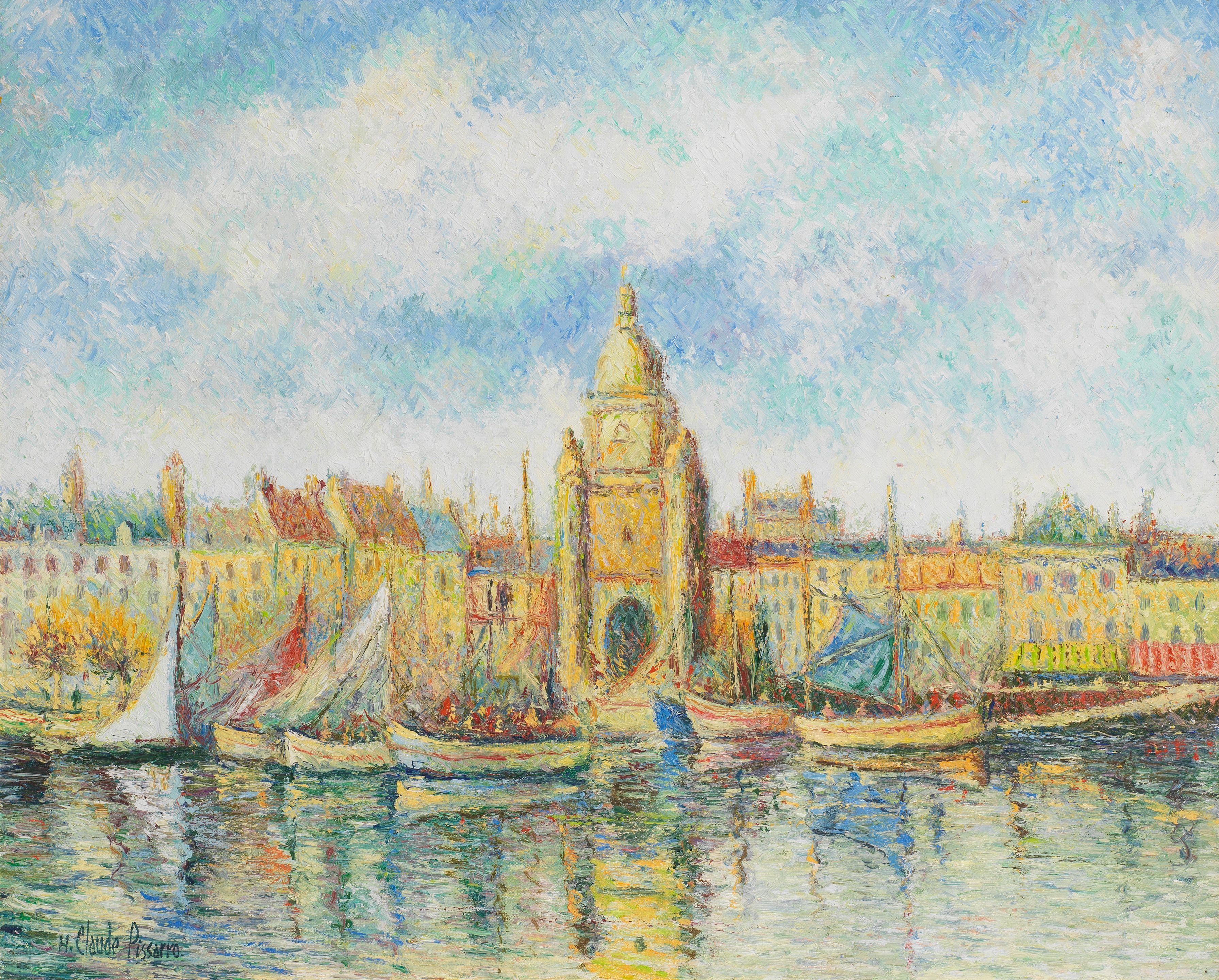 Hugues Claude Pissarro - Le port de la Rochelle