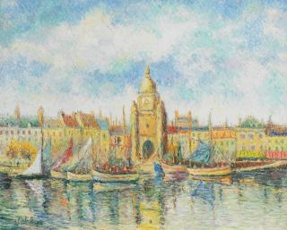 Hugues Claude Pissarro - Le port de la Rochelle