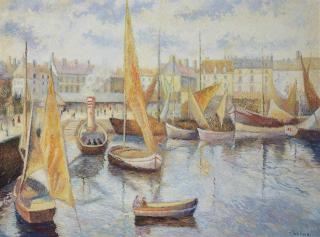 Hugues Claude Pissarro - Le port de Saint-Martin