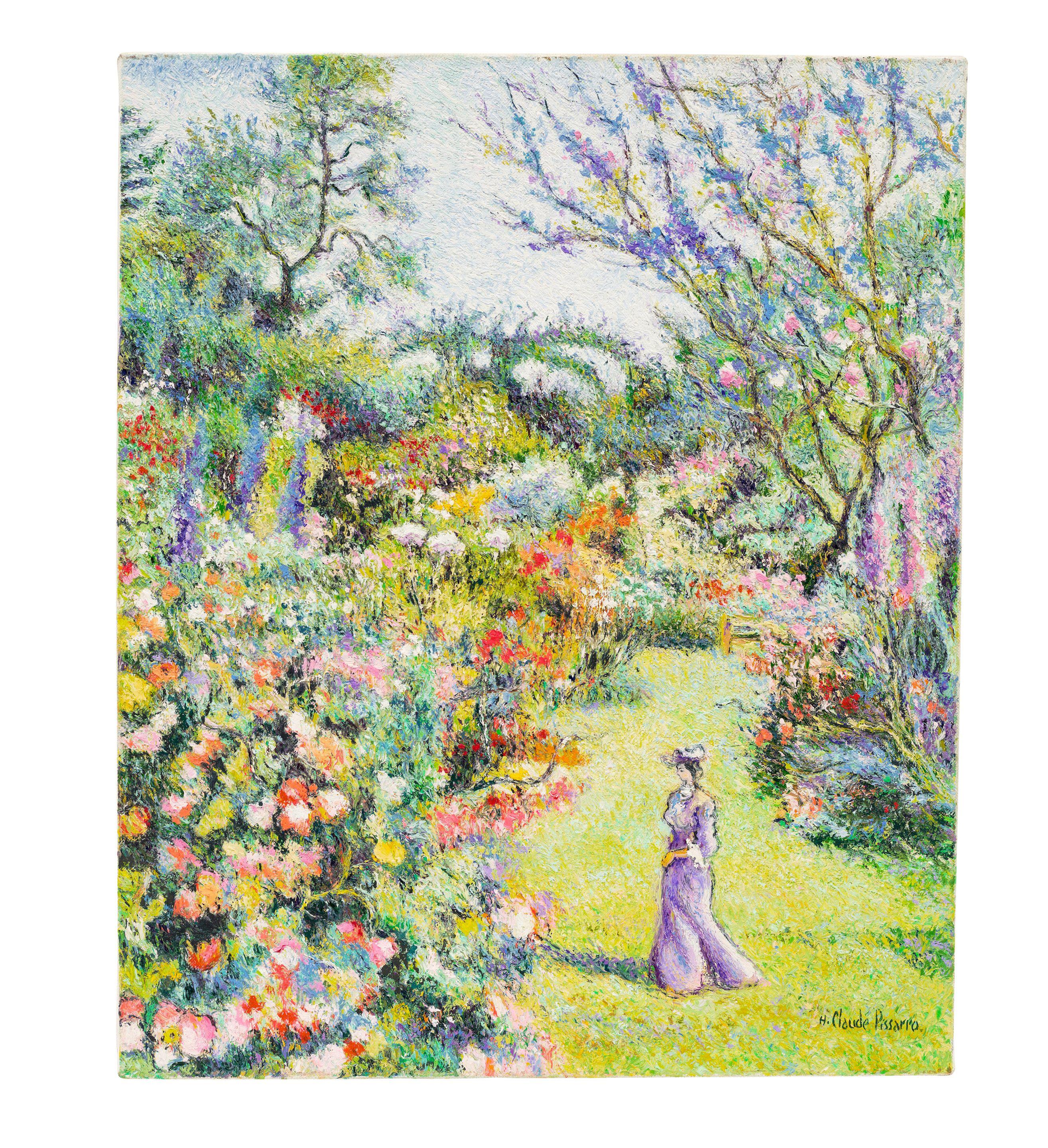 Hugues Claude Pissarro - Lélia au jardin d\'Athis