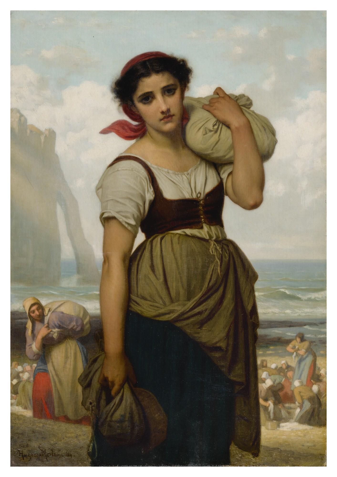 Hugues Merle - Laveuse D\'Étretat
