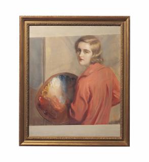 Huguette Clark - Self-Portrait Holding Palette
