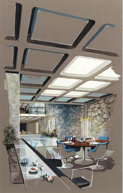 Humen Tan - Dining Room (from the Playboy Town House)