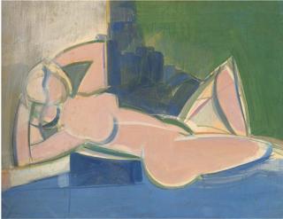 Humphrey Jennings - Reclining Female Nude No.2