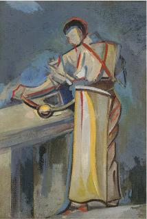 Humphrey Jennings - Workman At Bench; A Study For Workman (Recto) And Fire of London (Verso)