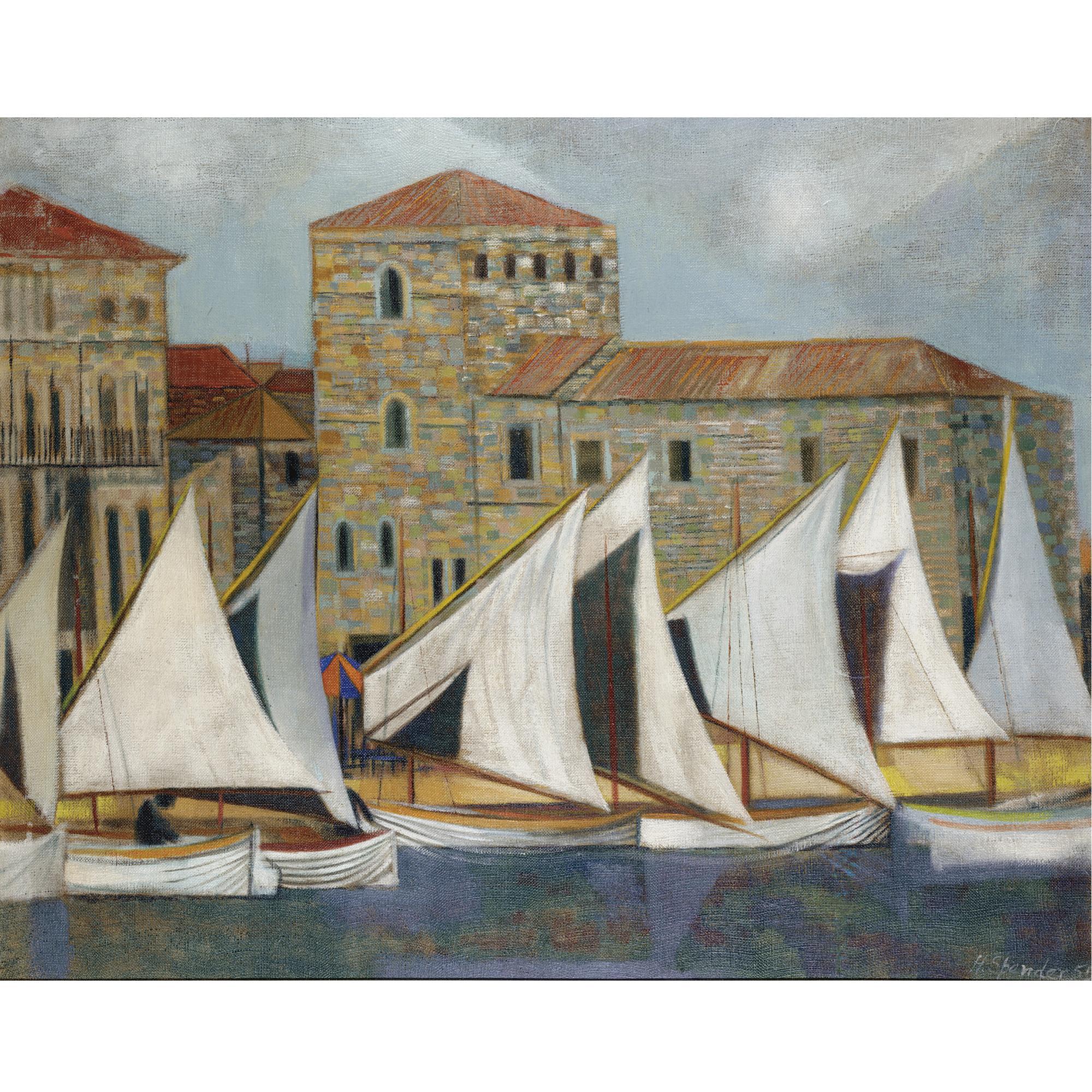 Humphrey Spender - Sails At Rab