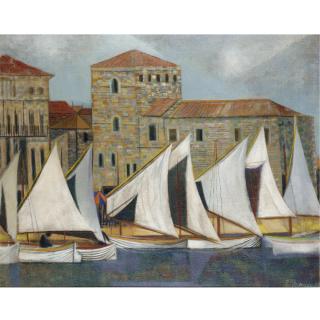 Humphrey Spender - Sails At Rab