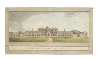 Humphry Repton - Proposal for the remodelling of the North front of Norman Court