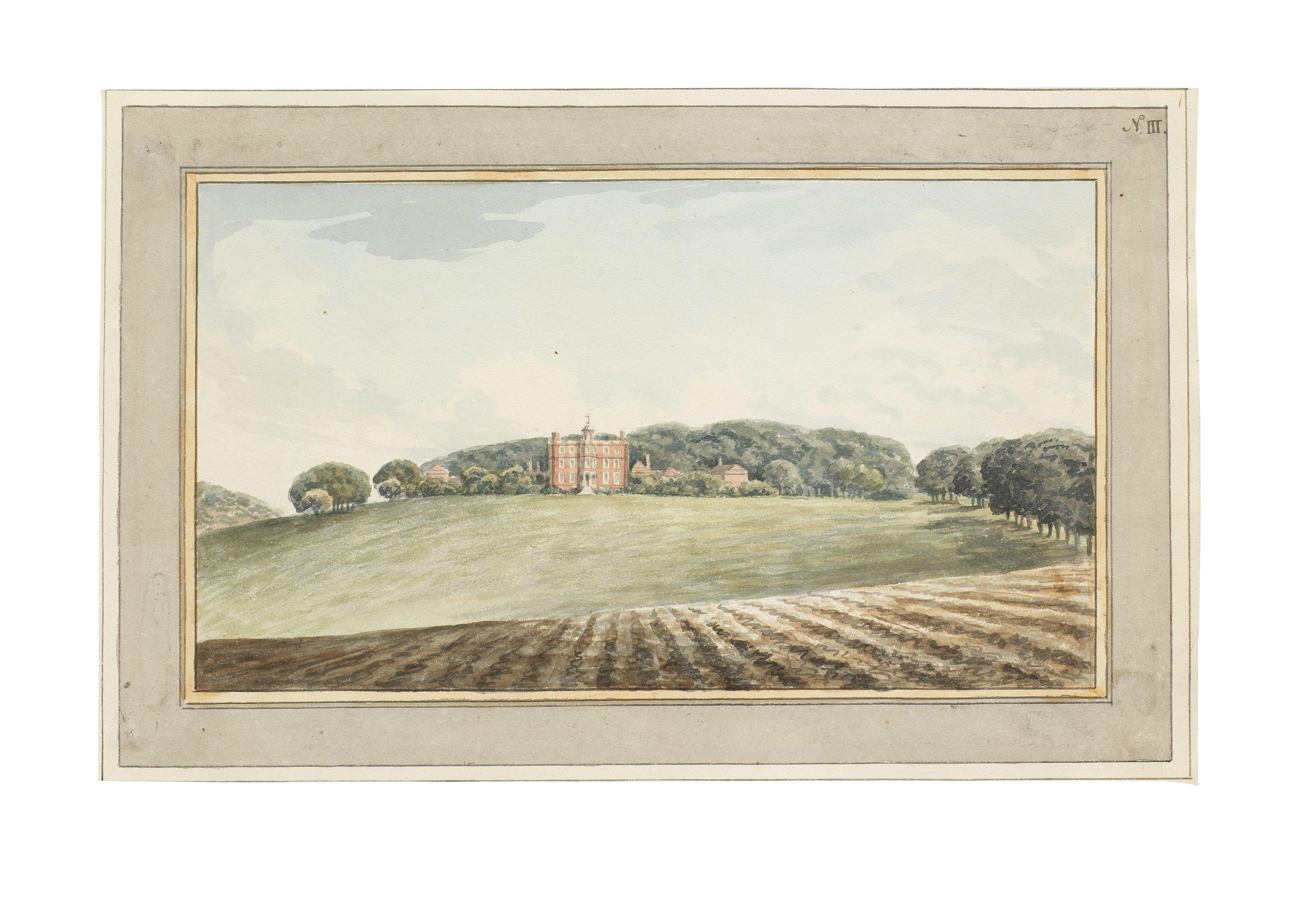 Humphry Repton - View of the south front of Norman Court