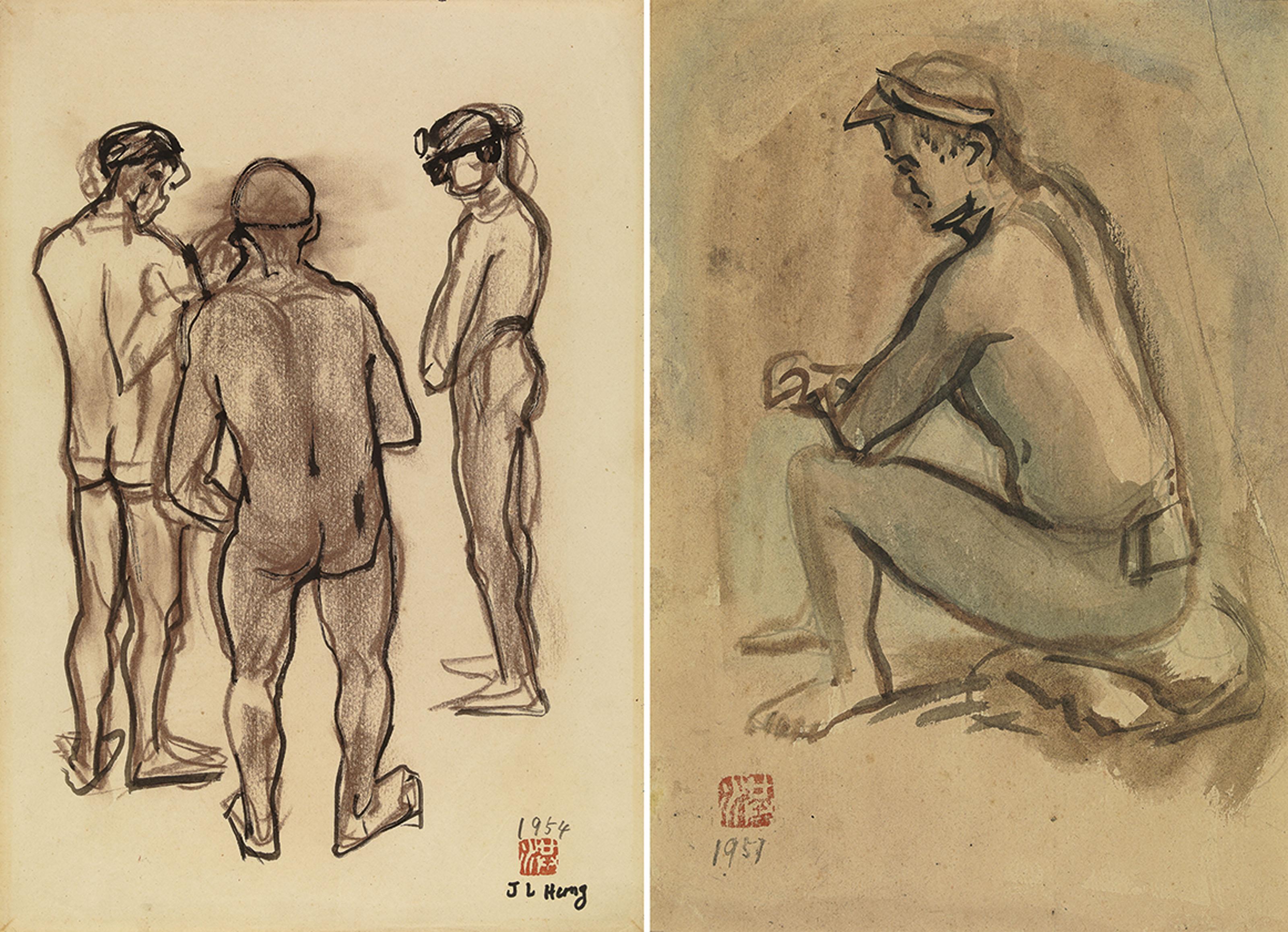 Hung Rui Lin - Washing Up; & Miner