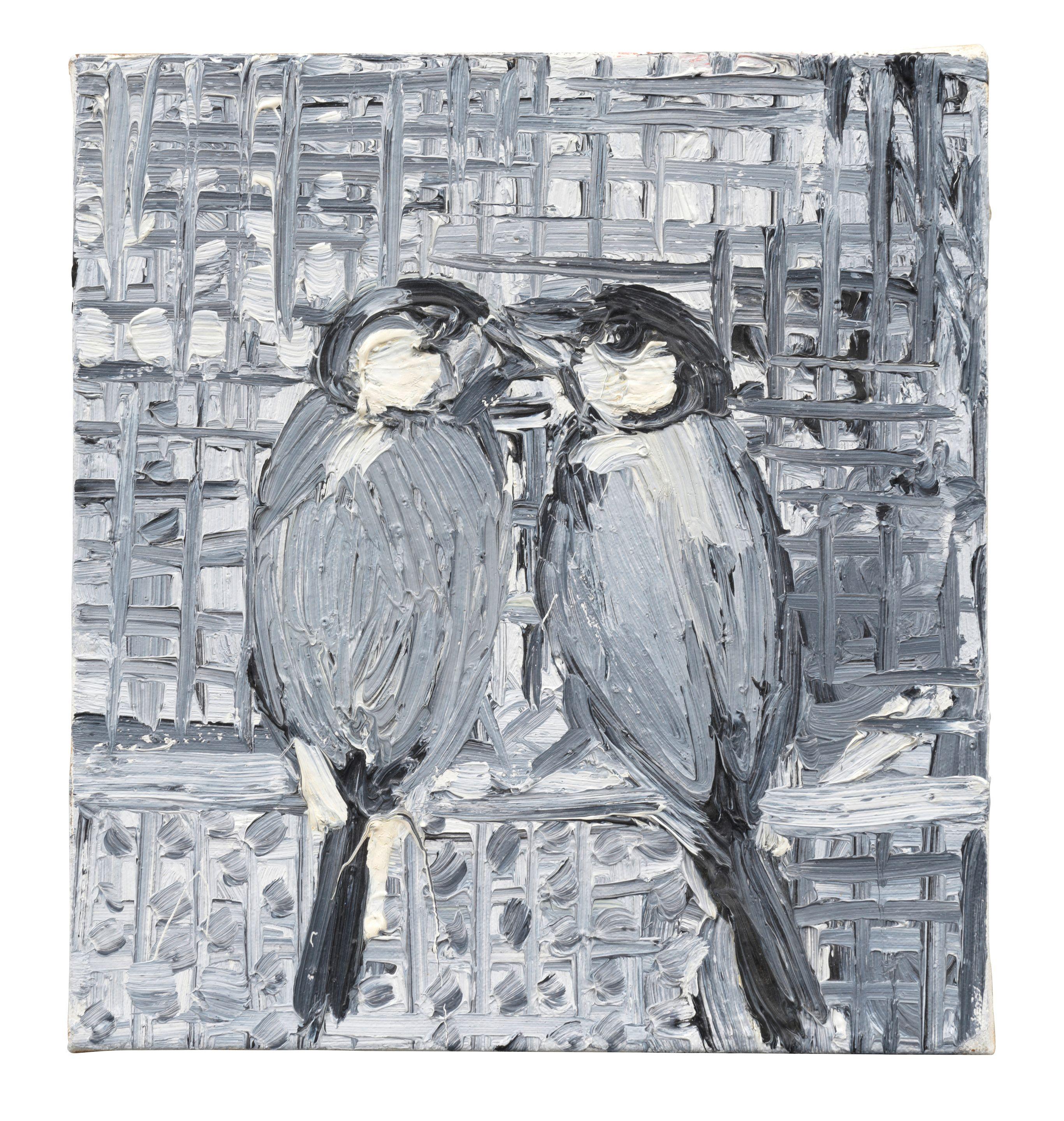 Hunt Slonem - Pair of Javas