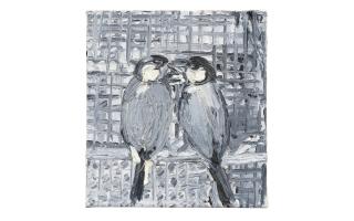 Hunt Slonem - Pair of Javas