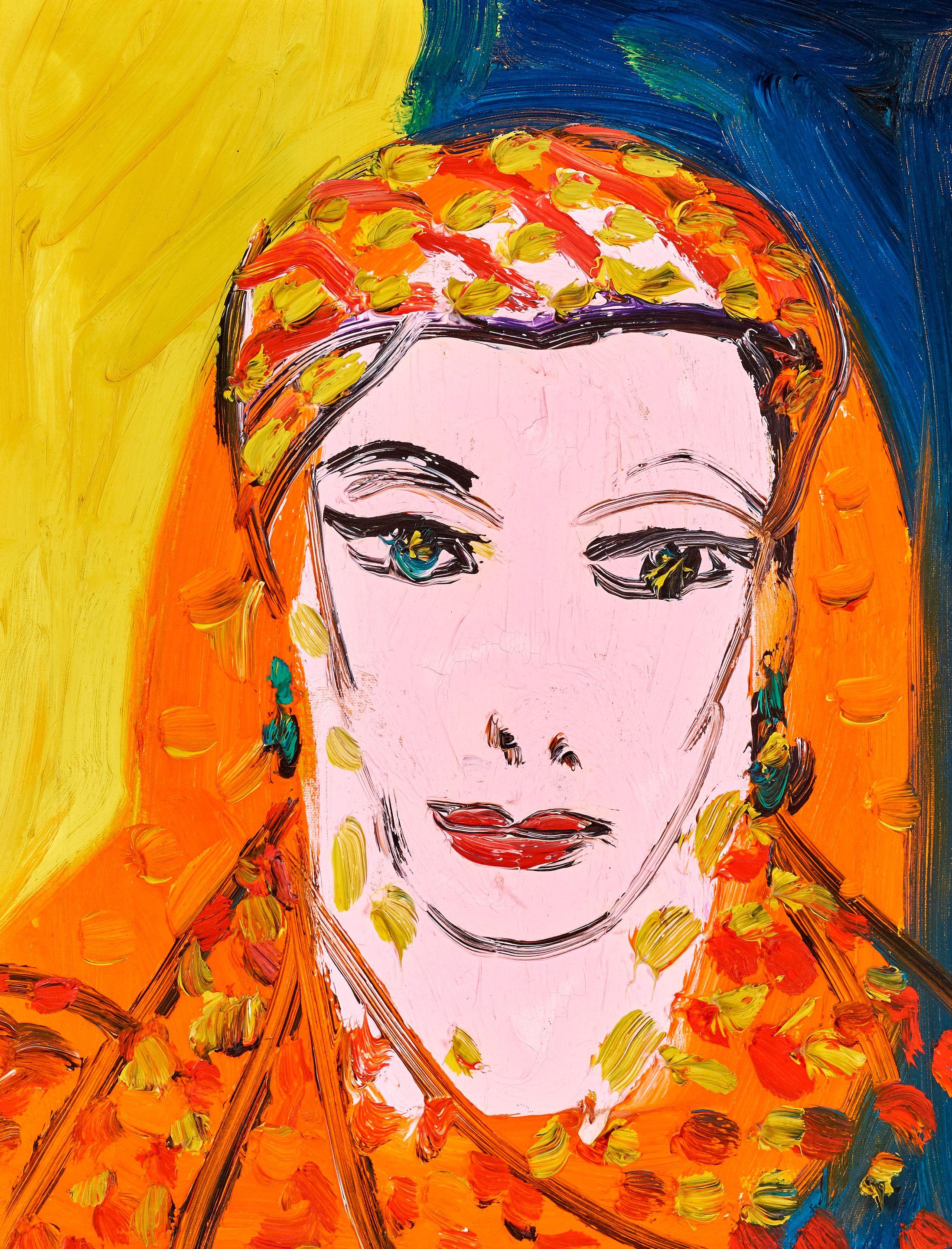 Hunt Slonem - Portrait of Monique van Vooren