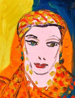 Hunt Slonem - Portrait of Monique van Vooren