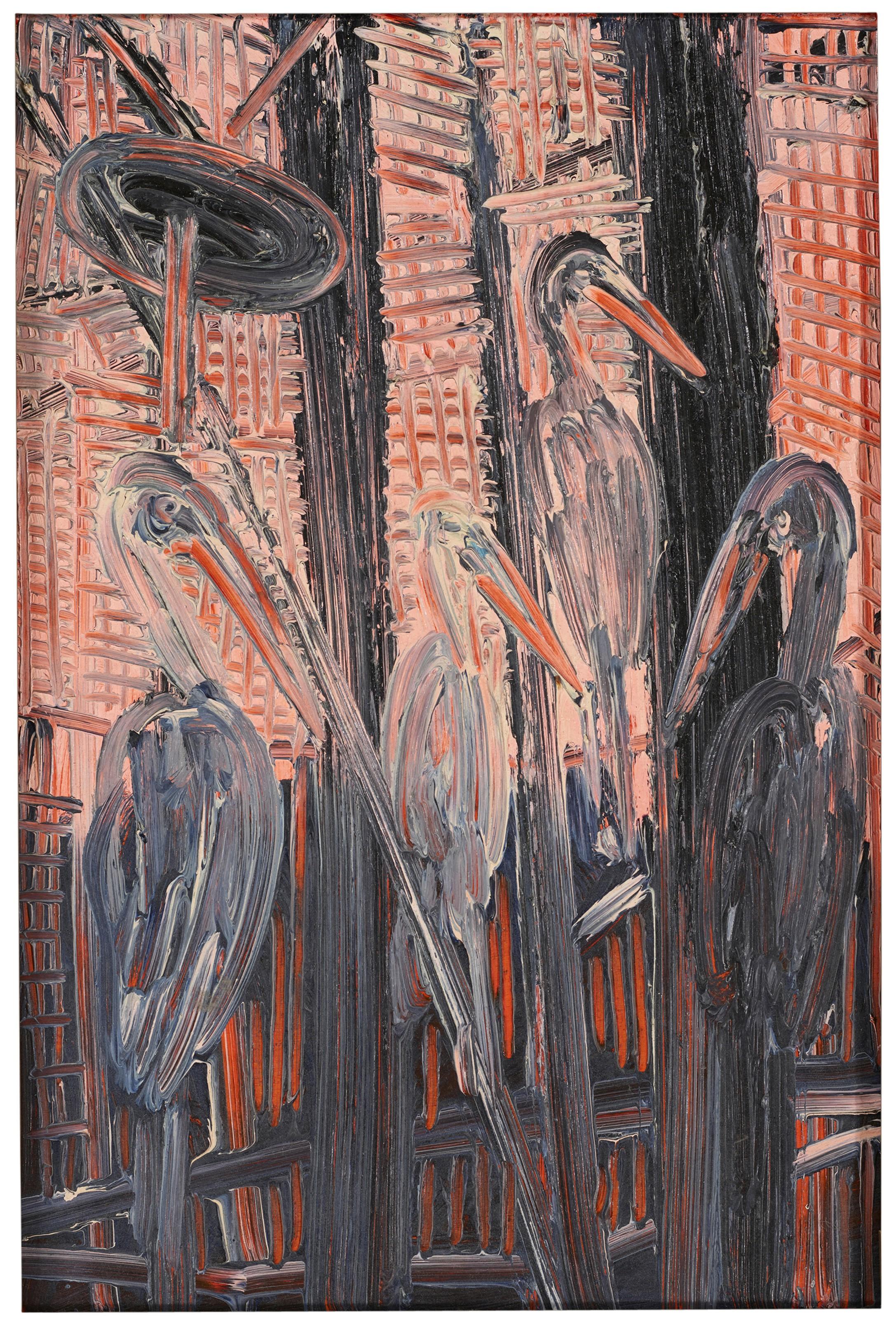 Hunt Slonem - Storks Bombay