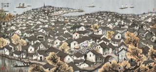 Huo Genzhong - Town by the Lakeshore
