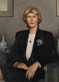 Hussein Bicar - Portrait of Mrs Marie-Claire Tubaert