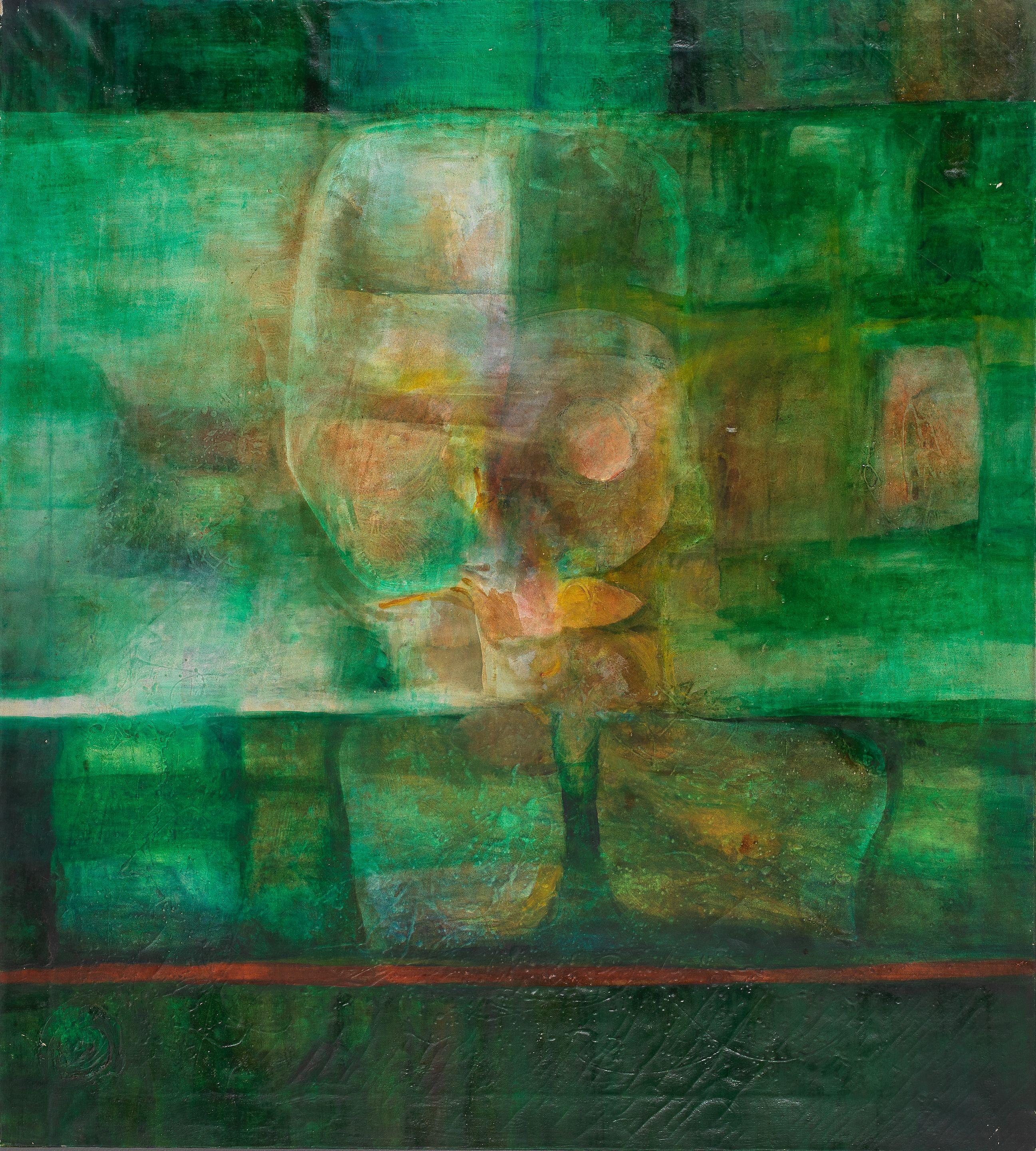 Hussein Shariffe - Green Head, Circa Mid 1990S (Unframed)