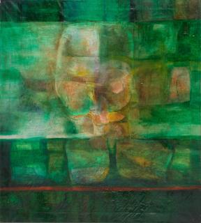 Hussein Shariffe - Green Head, Circa Mid 1990S (Unframed)