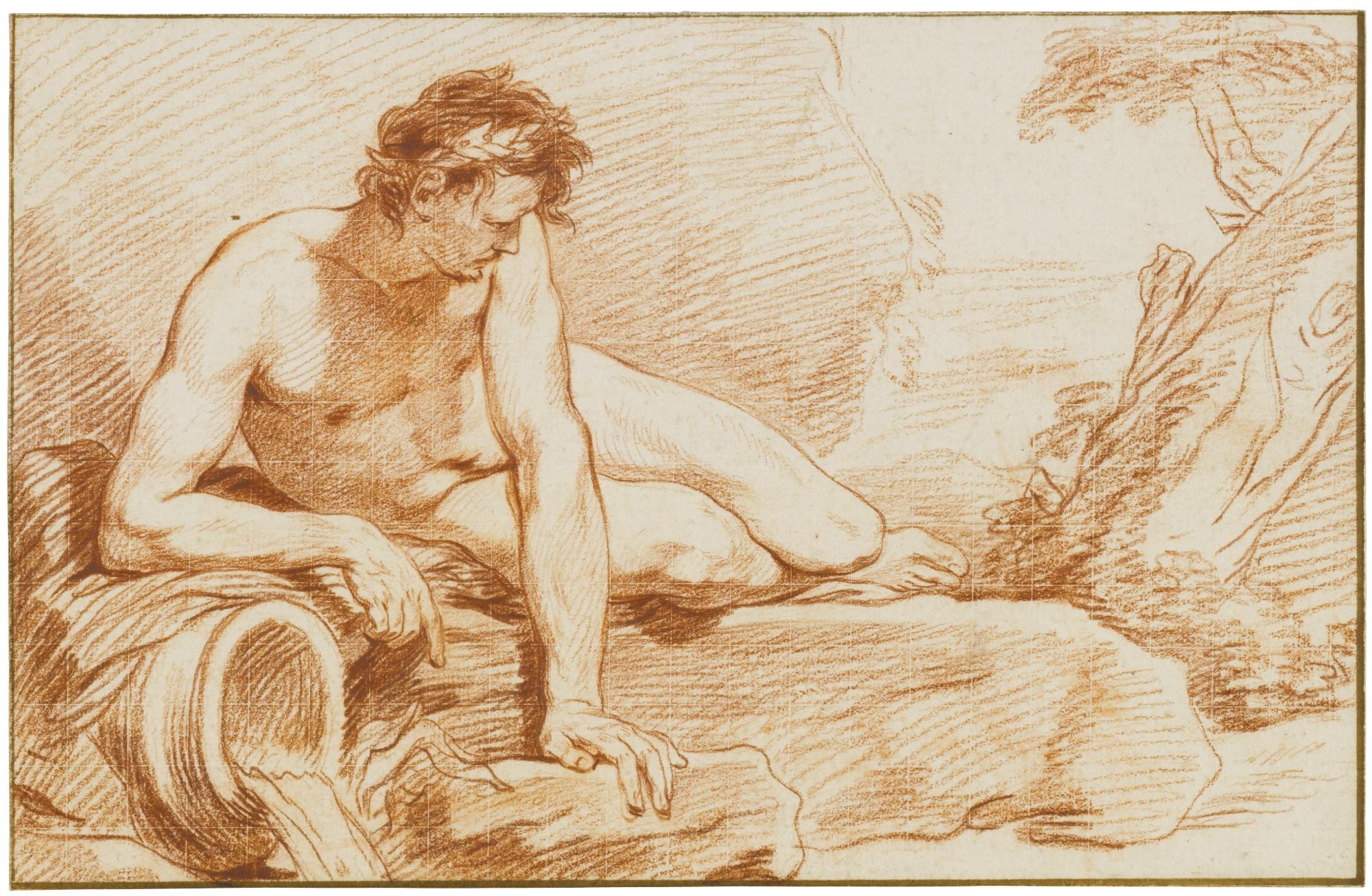 Hyacinthe Collin De Vermont - A Reclining River God