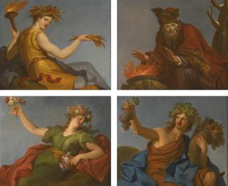 Hyacinthe Collin De Vermont - Allegories Of The Four Seasons