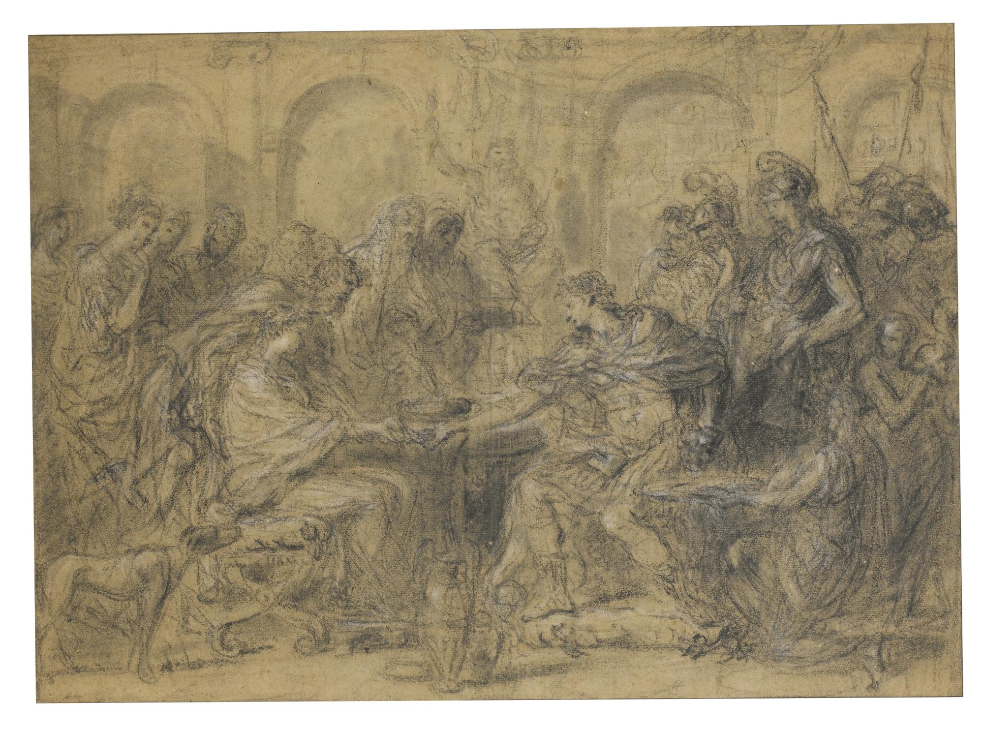 Hyacinthe Collin De Vermont - The Betrothal Of Alexander And Roxana