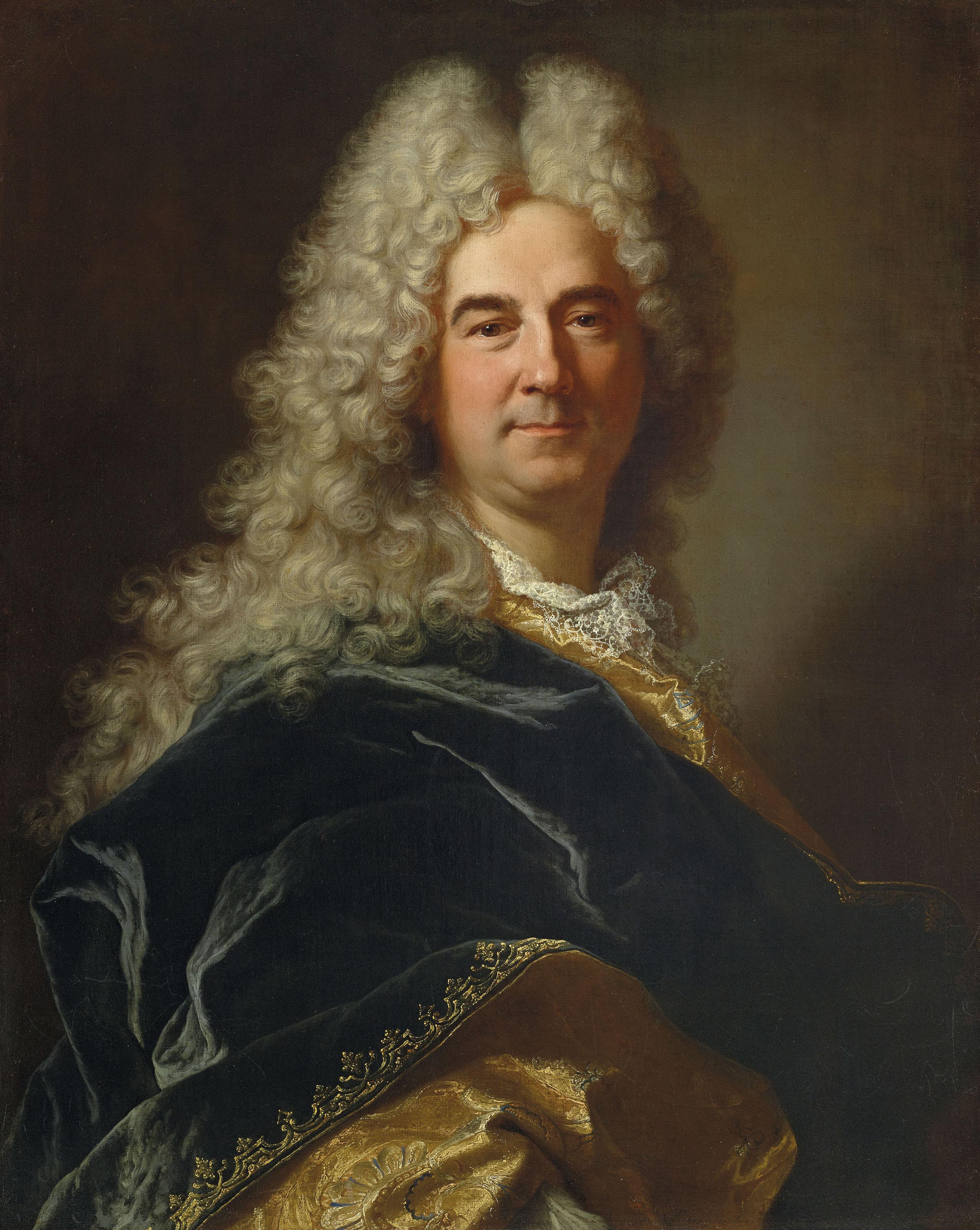 Hyacinthe Rigaud - Portrait d\'homme à l\'habit bleu