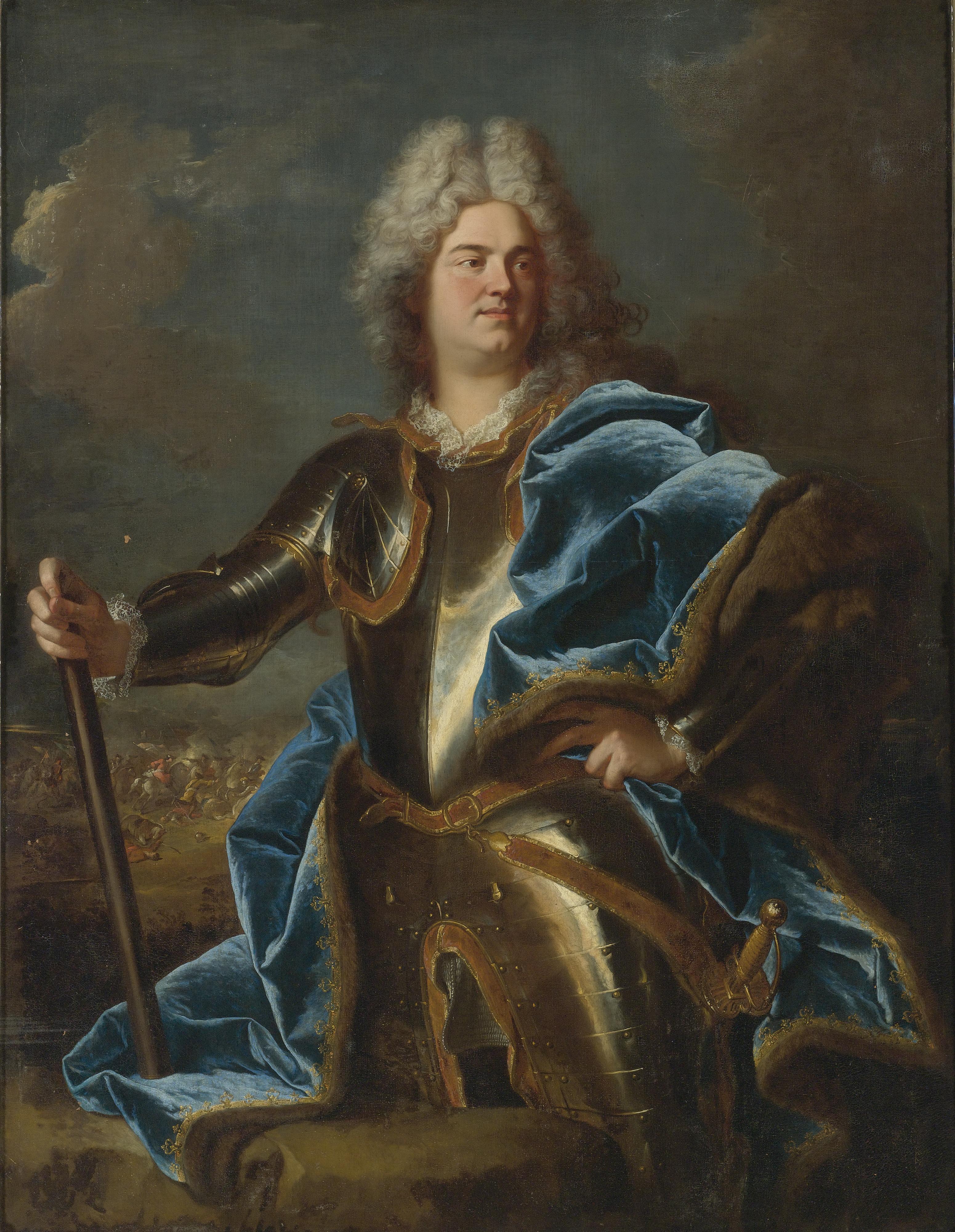 Hyacinthe Rigaud - Portrait Of A Man, Traditionally Called Claude Louis Hector, Duc De Villars (1653-1734)