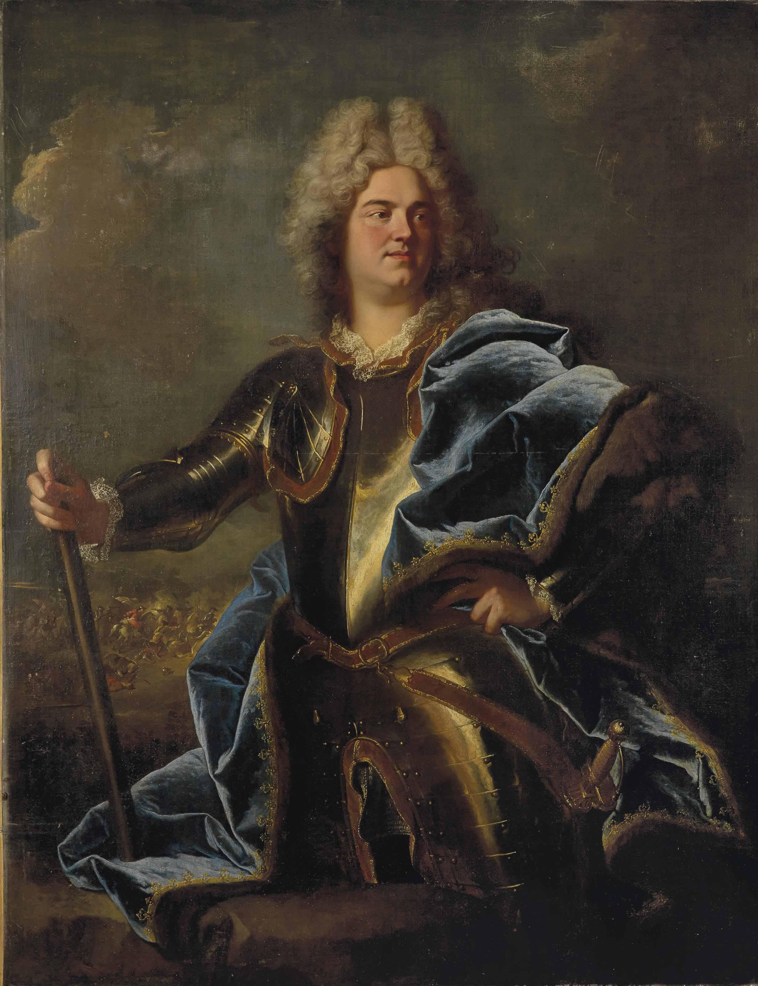 Hyacinthe Rigaud - Portrait of a man, traditionally identified as Claude Louis Hector, duc de Villars (1653-1734)