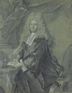 Hyacinthe Rigaud - Portrait of Joseph Jean-Baptiste Fleuriau d’Armenonville (1661-1728 ), Conseiller d’Etat , three-quarter length, wearing official robes and a periwig