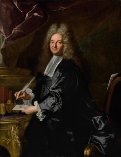Hyacinthe Rigaud - Portrait Of Joseph Jean-Baptiste Fleuriau D’Armonville (1661-1728), Three-Quarter Length, Standing At A Desk
