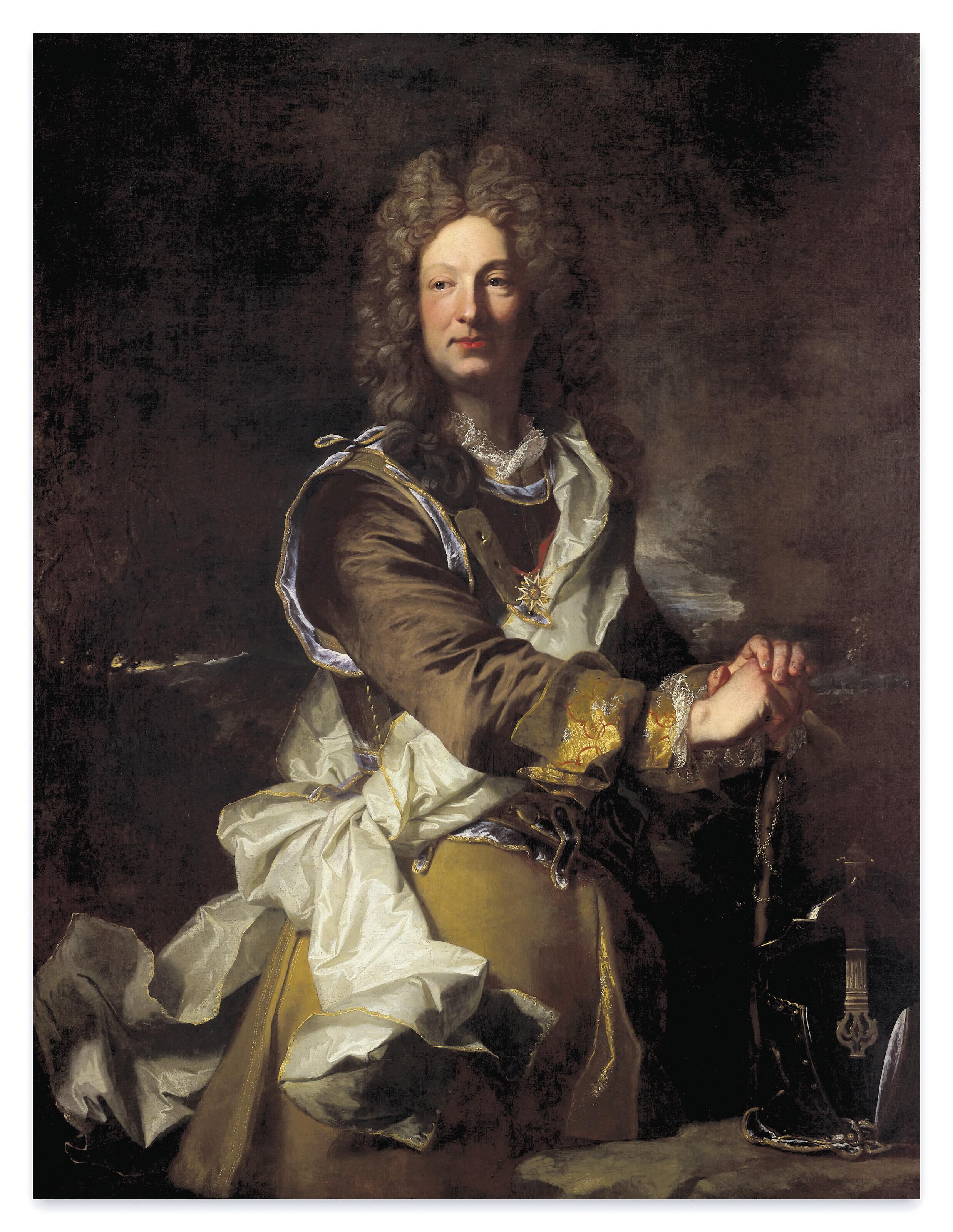 Hyacinthe Rigaud - Portrait Présumé D\'Alexis César Freslon, Marquis D\'Acigné, De Trois-Quarts