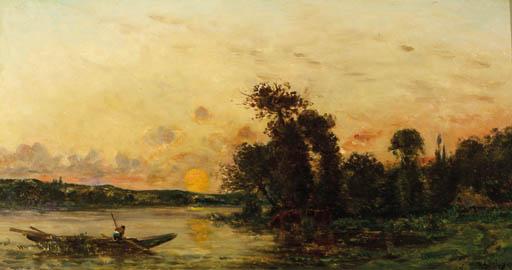 Hyppolite Camille Delpy - Pecheur au bord de la rivière