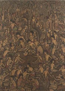 I Reneh - Cock fighting on the town square