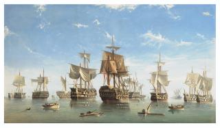 I. Tudgay - The aftermath of the Battle of the Nile, 1 August 1798