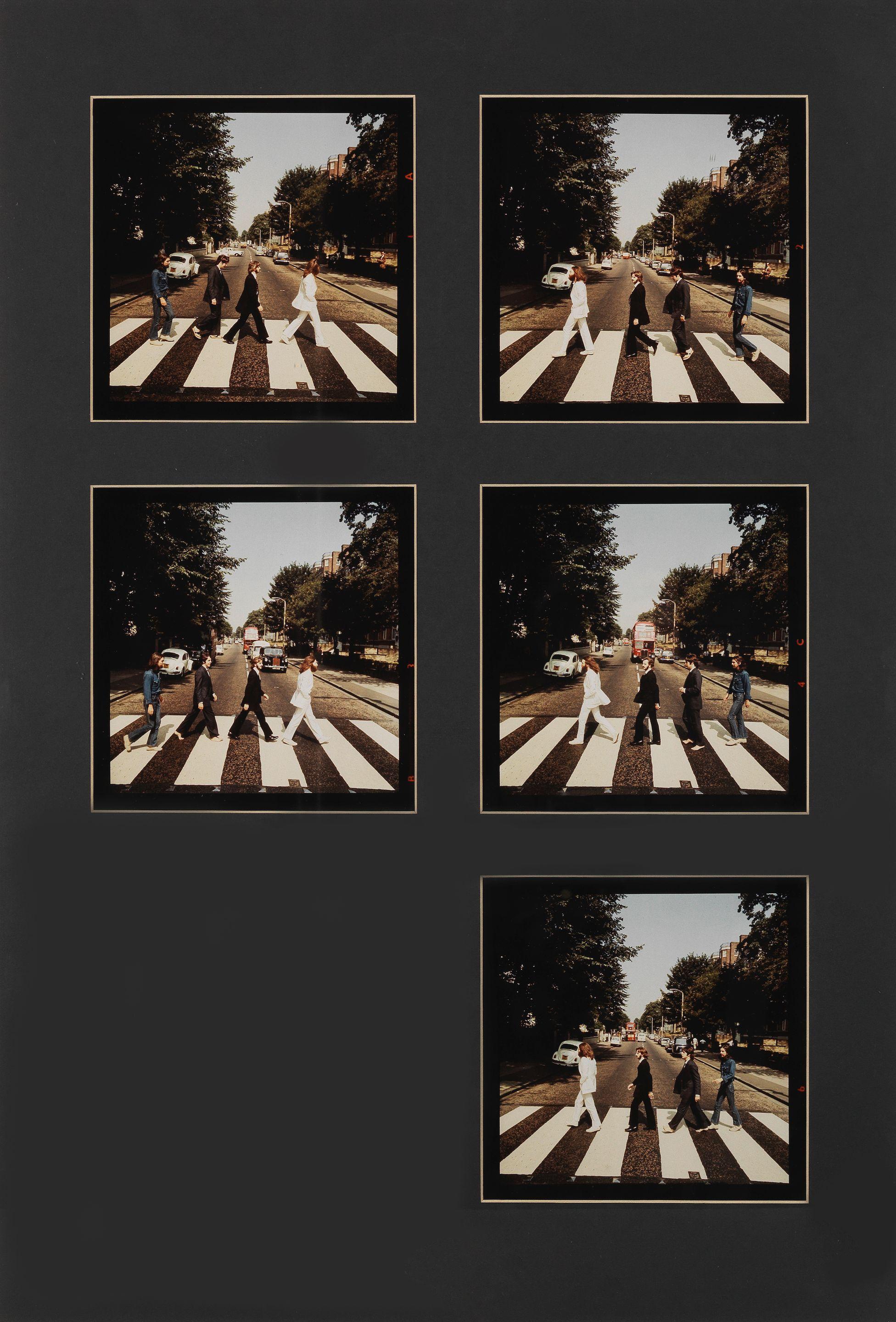 Iain MacMillan - A Series Of Five Outtakes From The Beatles\' \'Abbey Road\' Sessions, 1969, printed later