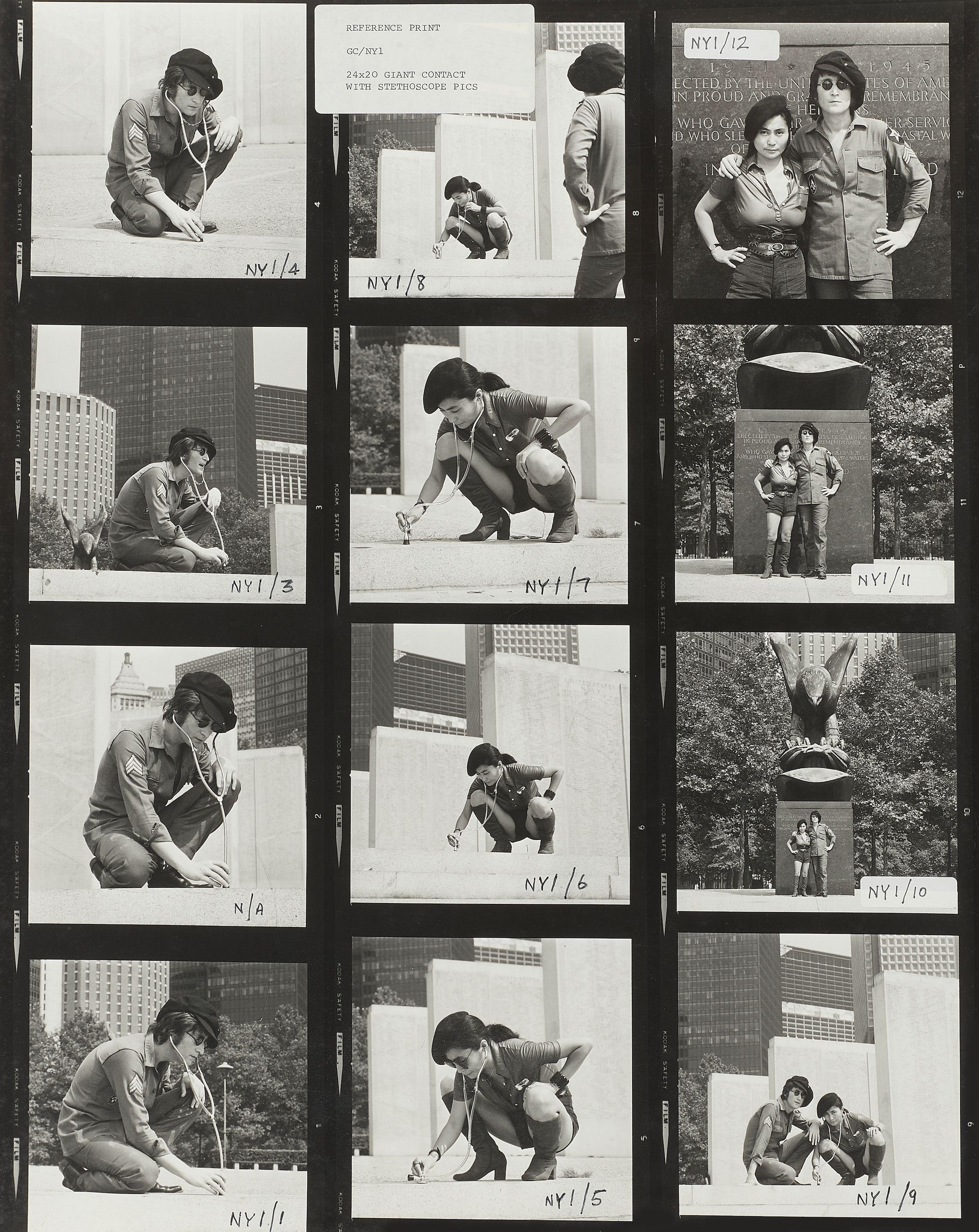 Iain Macmillan - John Lennon and Yoko Ono, New York, 1971