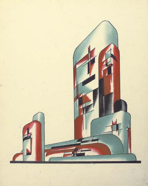 Iakov Georgevich Chernikhov - Architectural Composition No. 195