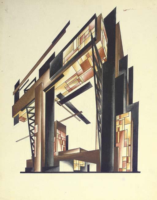 Iakov Georgevich Chernikhov - Architectural Composition No. 224