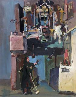 Ian D. Cook - Figures and balcony