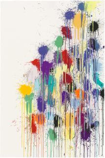 Ian Davenport - Colour Splat Slide (White)