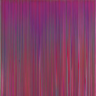Ian Davenport - Poured Lines: Light Violet, Green, Blue, Red, Violet