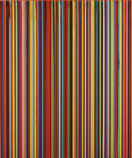 Ian Davenport - Poured Lines: Permanent Orange