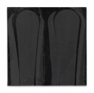 Ian Davenport - Poured painting (black)