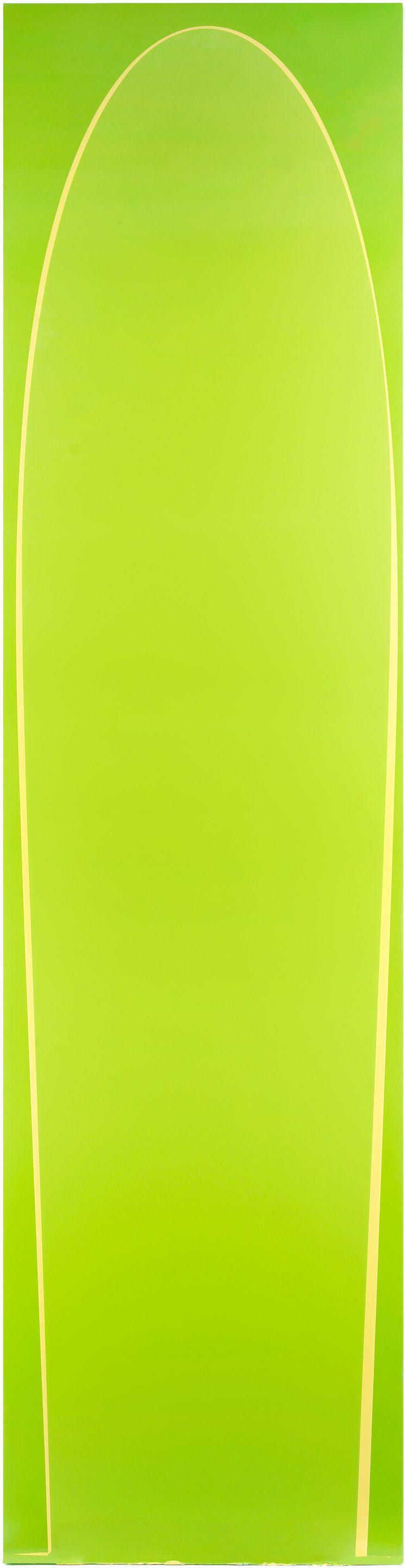 Ian Davenport - Poured Painting: Green/Yellow Green