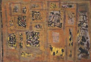 Ian Fairweather - Composition in Orange and Yellow