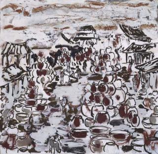 Ian Fairweather - Market Scene, Peking